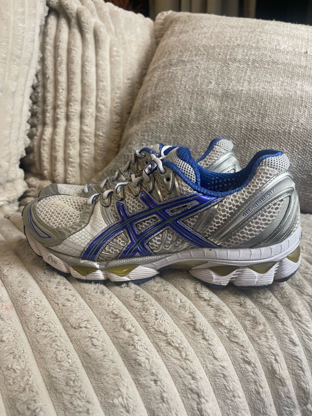 ASICS GEL-NIMBUS Silver Blue Women Size 9.5 Running Shoes - Picture 8 of 8